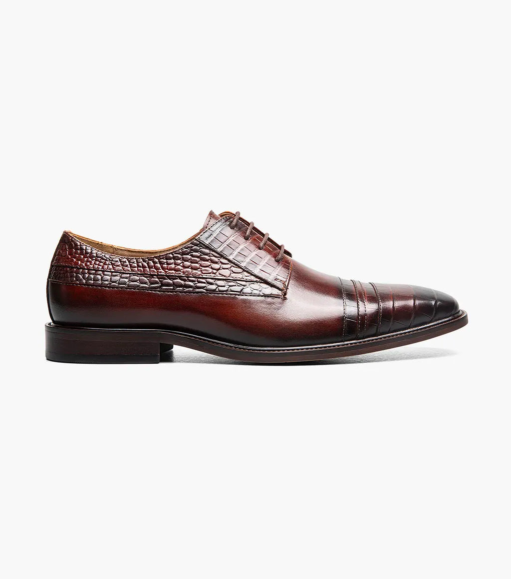 Stacy Adams Martino Cap Toe Oxford Leather Brown 25833-200
