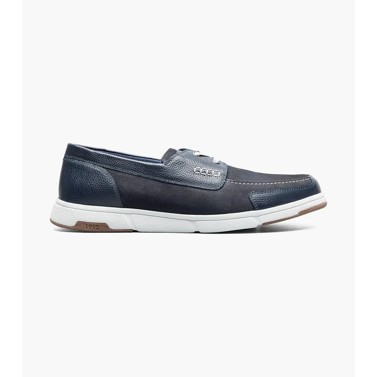 Nunn Bush Luca Moc Toe Boat Shoe Lightweight Navy Multi 85172-492