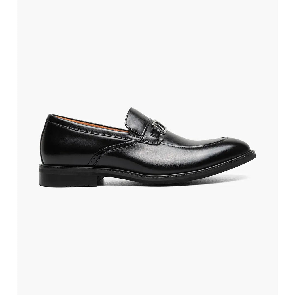 Stacy Adams Boyd Moc Toe BitSlip  Shoes Leather Black 25753-001