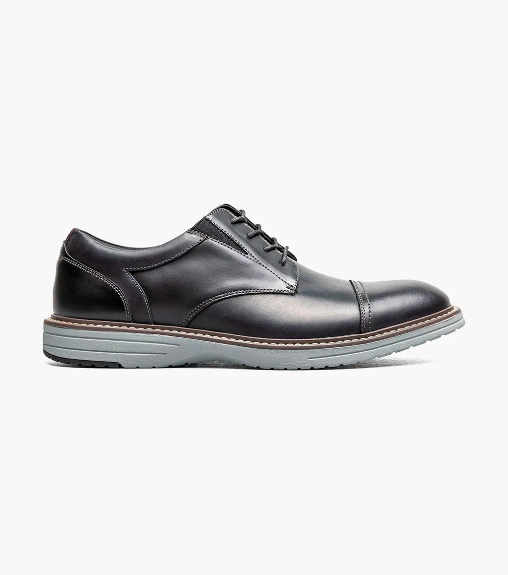Nunn Bush Griff Cap Toe Oxford Shoes Black 85176-009
