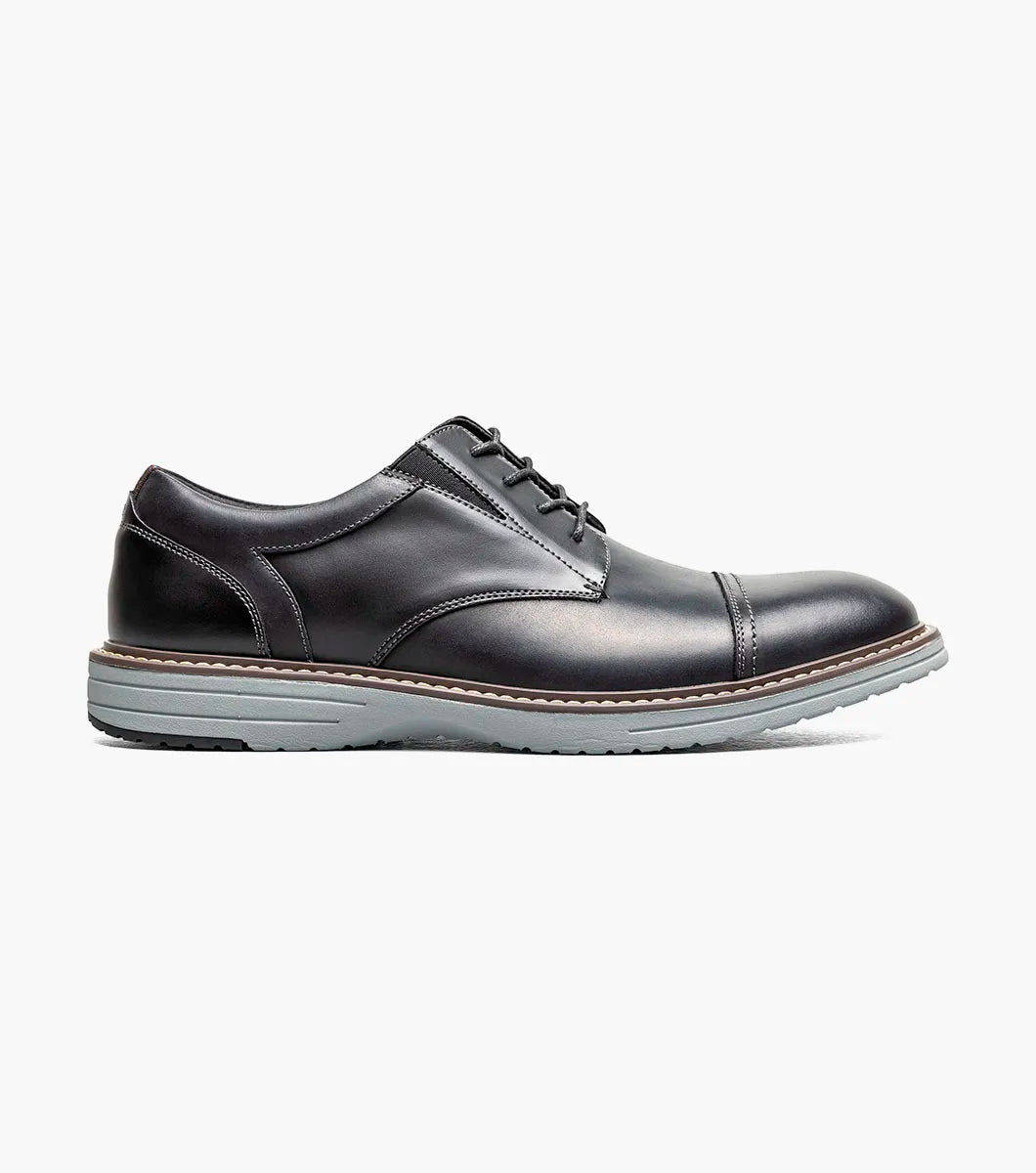 Nunn Bush Griff Cap Toe Oxford Shoes Black 85176-009