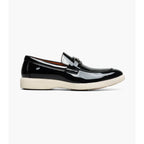 Stacy Adams Slayton Moc Toe Bit Slip On Shoes Black Patent 25710-004