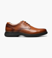 Nunn Bush KORE Pro Plain Toe Oxford Work Shoes Cognac 84942-221