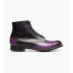 Stacy Adams Madison Cap Toe Lace Up Boot Tone On Tone Purple 00110-542
