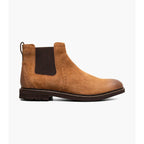 Nunn Bush Otis II Plain Toe Chelsea Boot Suede Tan 85091-240