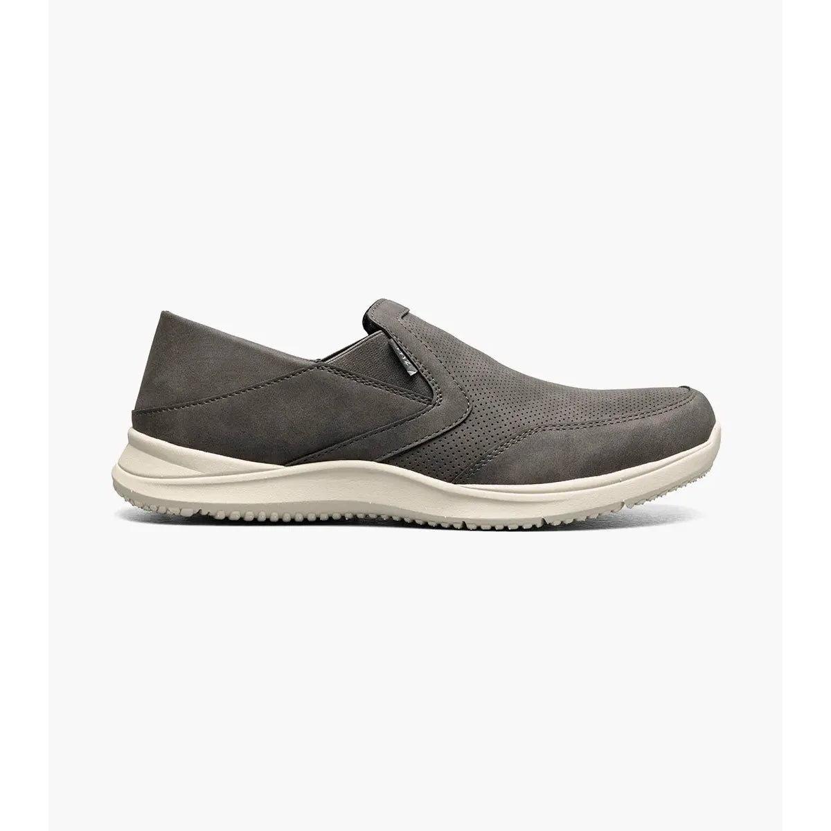 Nunn Bush Conway EZ Moc Toe Slip On Casual Shoes Charcoal 85062-013