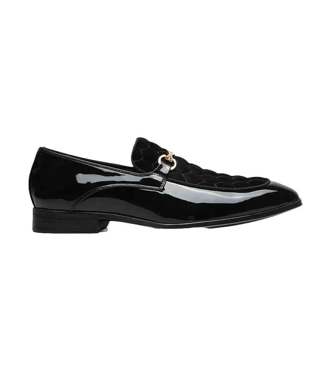Stacy Adams Sprague Moc Toe Bit Slip On Shoes Black 25732-001