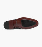 Stacy Adams Alistair Plain Toe Ornament Slip On Black 25792-001