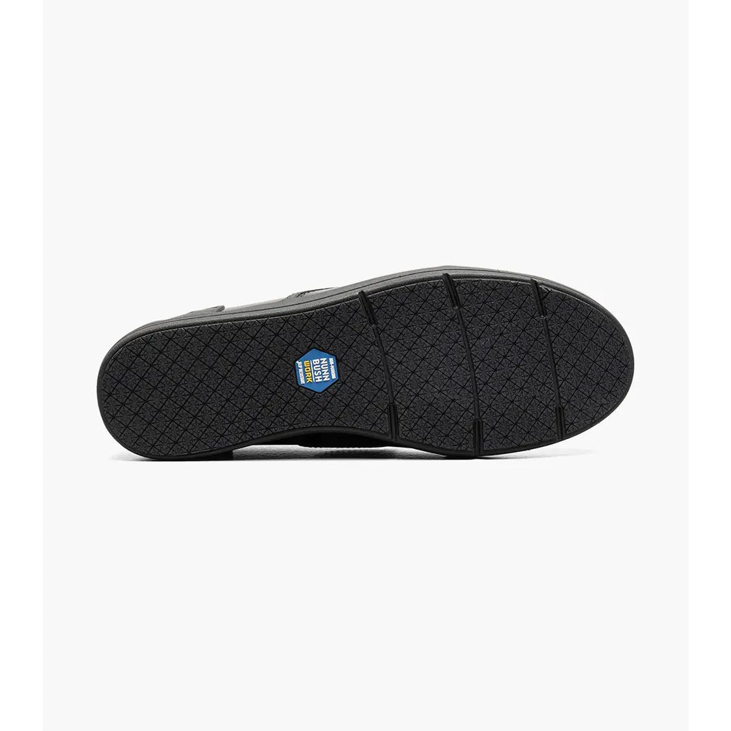 Nunn Bush KORE City Walk Work EZ Moc Toe Slip On Dressy Shoes Black 85162-001