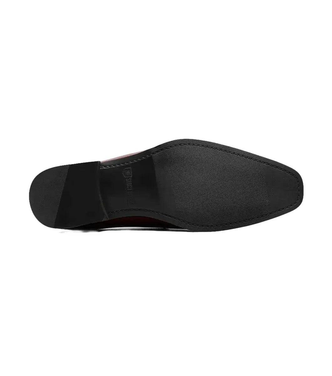Stacy Adams Sprague Moc Toe Bit Slip On Shoes Burgundy 25732-601