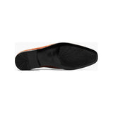 Stacy Adams Shapshaw Velour Moc Toe Slip On Shoes Cognac 25642-221