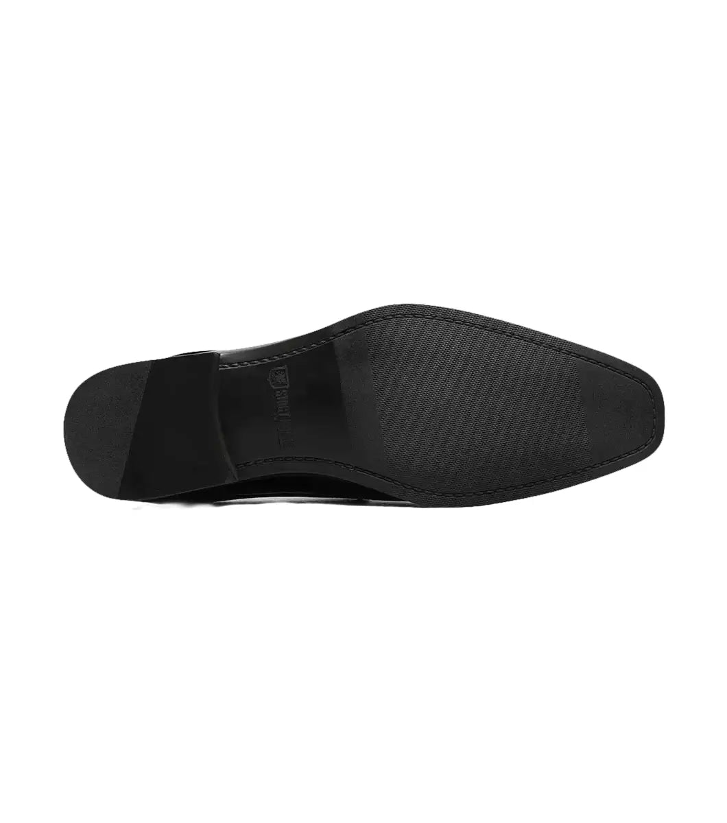 Stacy Adams Sprague Moc Toe Bit Slip On Shoes Black 25732-001