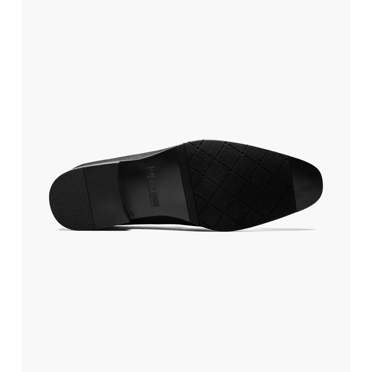 Stacy Adams Tazewell Plain Toe Tassel Tuxedo Shoes Slip On Black 25343-001