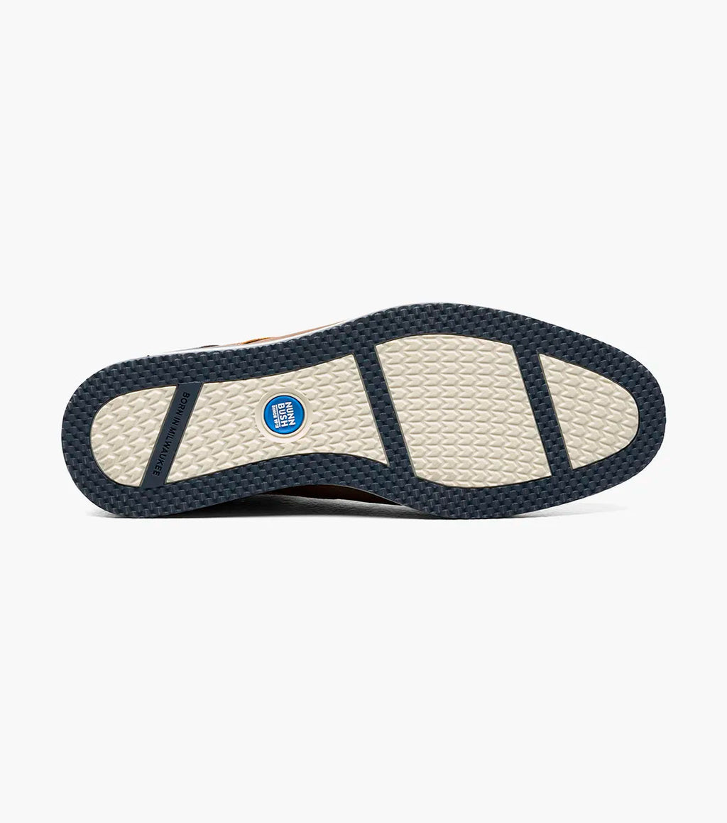 Nunn Bush Hyde II Moc Toe Slip On Shoes Comfortable Cognac 81360-221