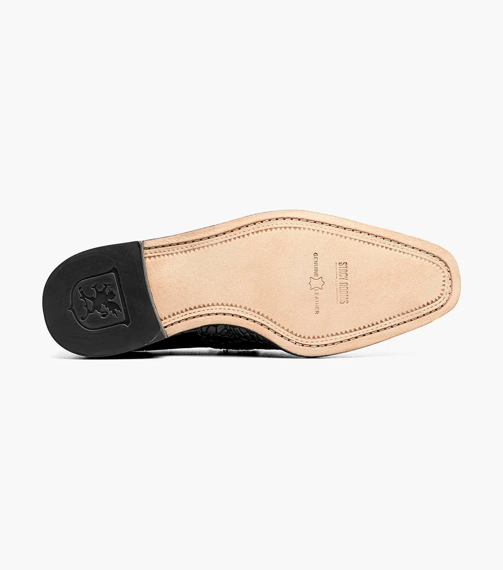 Stacy Adams Rubiano Moc Toe Buckle Strap Slip On Dark Brown 25787-200