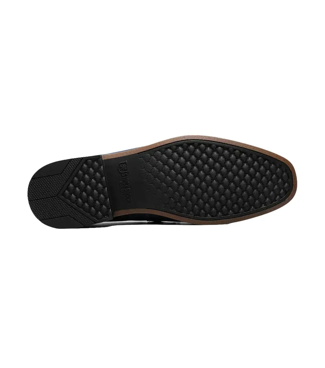 Stacy Adams Richardson Moc Toe Bit Slip On Shoes Navy 25746-410