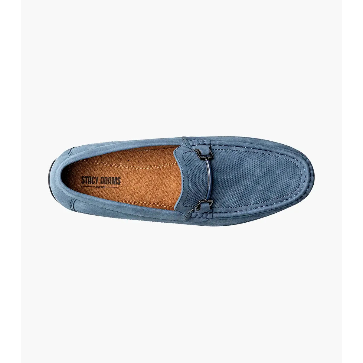 Stacy Adams Colton Moc Toe Bit Slip On Shoes Navy 25760-410