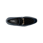 Stacy Adams Sprague Moc Toe Bit Slip On Shoes Navy 25732-410