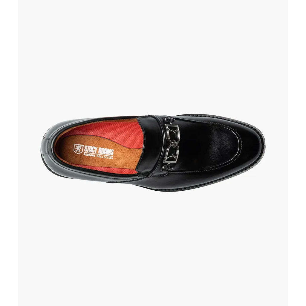 Stacy Adams Boyd Moc Toe BitSlip  Shoes Leather Black 25753-001