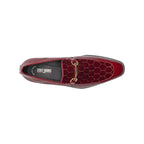 Stacy Adams Sprague Moc Toe Bit Slip On Shoes Burgundy 25732-601