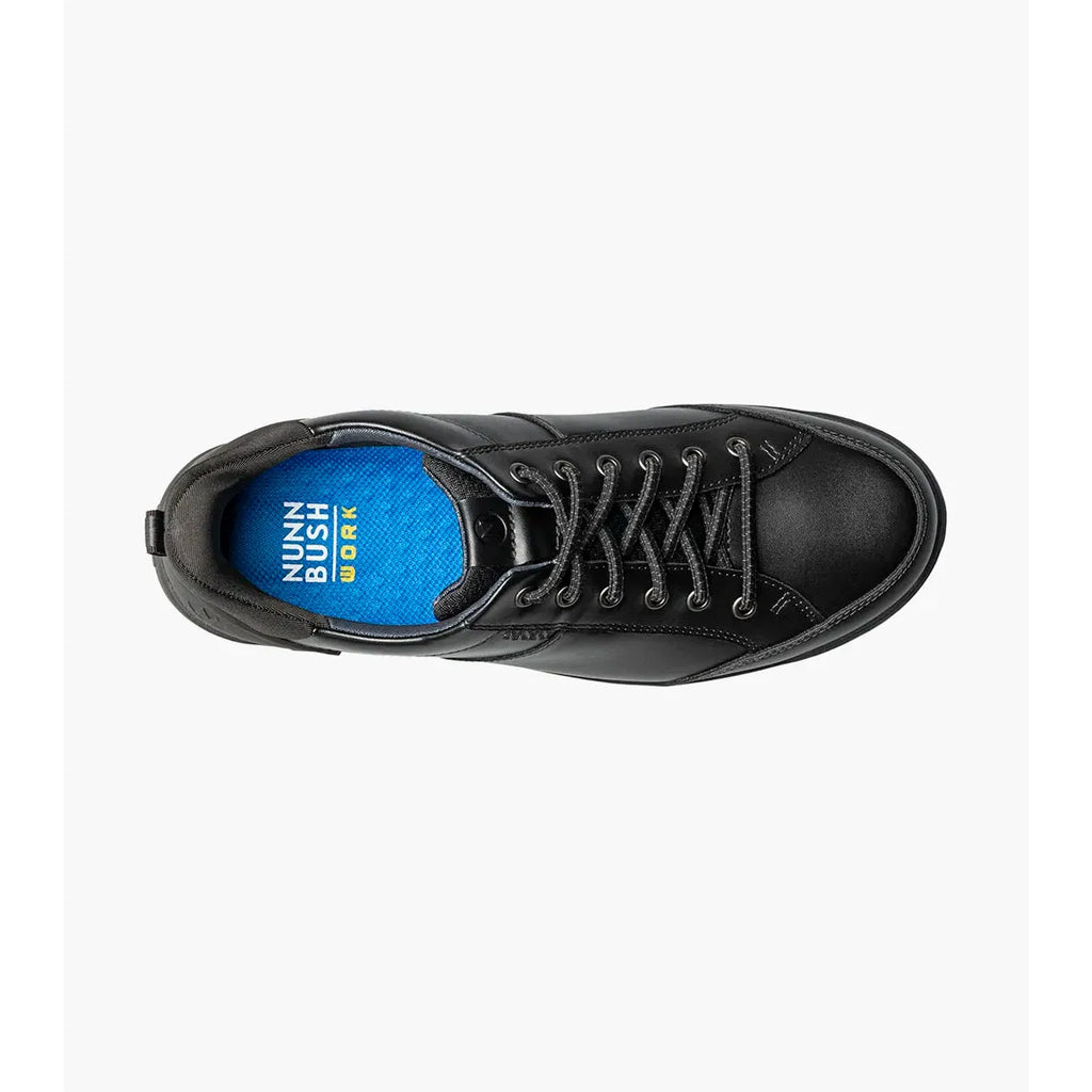 Nunn Bush KORE City Walk Work EZ Lace Up Toe Oxford Shoes Black 85160-001