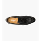 Stacy Adams Winden Moc Toe Perf Slip On Shoes oversized Black 25645-001