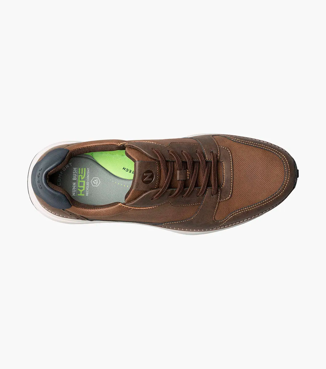 Nunn Bush KORE Swift Moc Toe Sneaker Comfort Brown Multi 85151-249