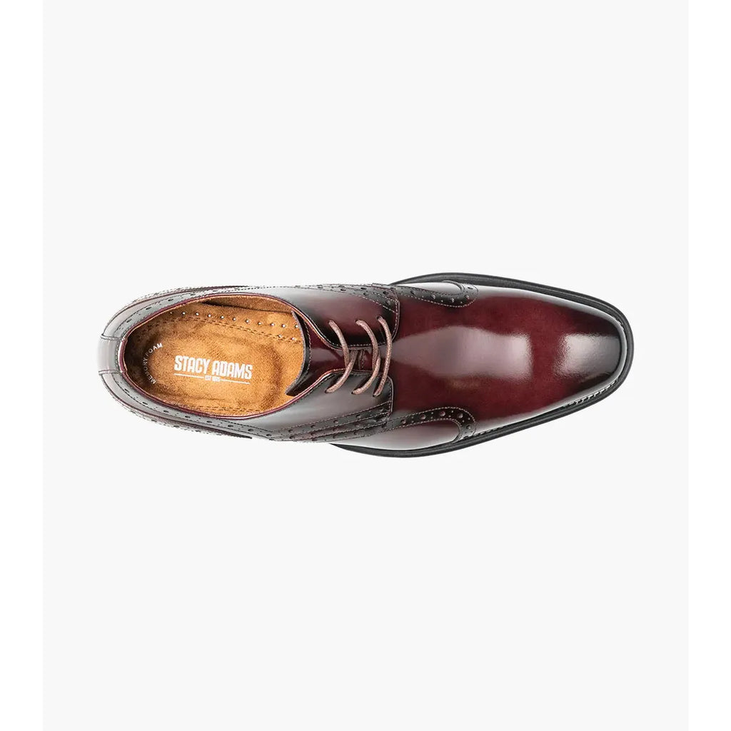 Stacy Adams Alexander Plain Toe Oxford Dress Shoes Burgundy 25791-601