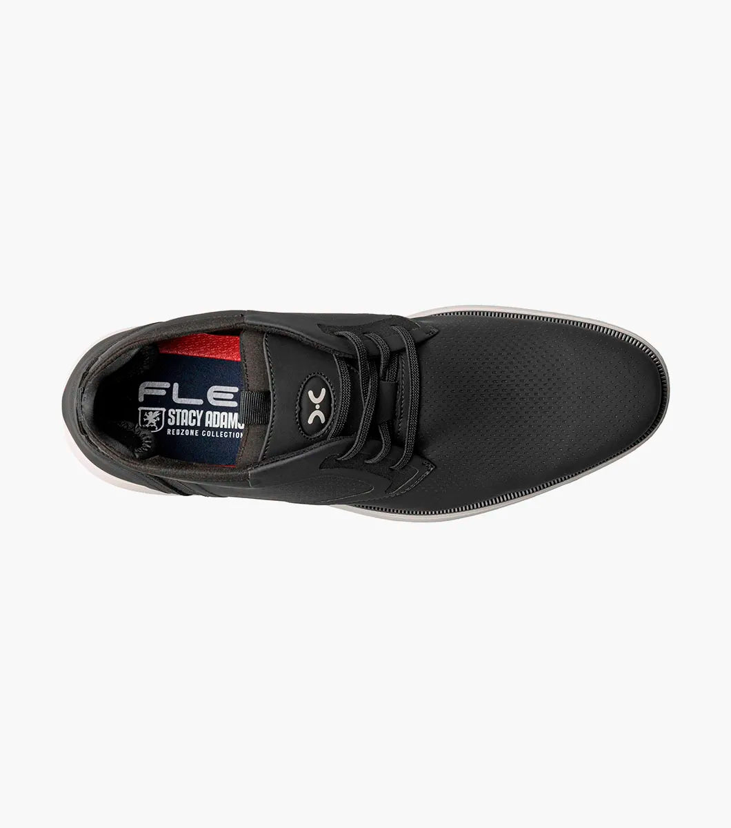 Stacy Adams Eastmont Plain Toe Elastic Lace Chukka Boot Black 25748-001