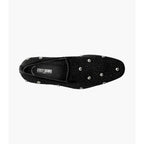 Stacy Adams Spangle Rhinestone Slip On Shoes Black and Silver 25699-042