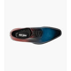 Stacy Adams Shaffer Plain Toe Oxford Shoes Calf Leather Navy Multi 25763-492