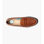 Nunn Bush Drexel Moc Toe Penny Loafer Dress Shoes Cognac 84744-221