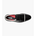 Stacy Adams Fiorentino Cap Toe Oxford Print Leather 25814-111 Black & White