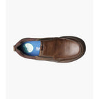 Nunn Bush Conway Moc Toe Slip On Walking Shoes Dark Brown 84846-201