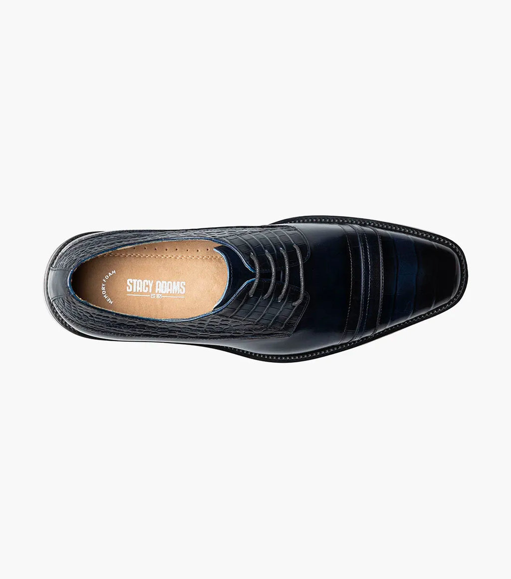 Stacy Adams Martino Cap Toe Oxford Leather Blue 25833-400