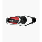 Stacy Adams Tarango Modified Cap Toe Oxford Shoes Black White 25770-111
