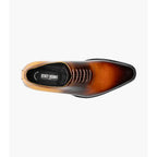 Stacy Adams Shaffer Plain Toe Oxford Shoes Calf Leather Cognac Multi 25763-229