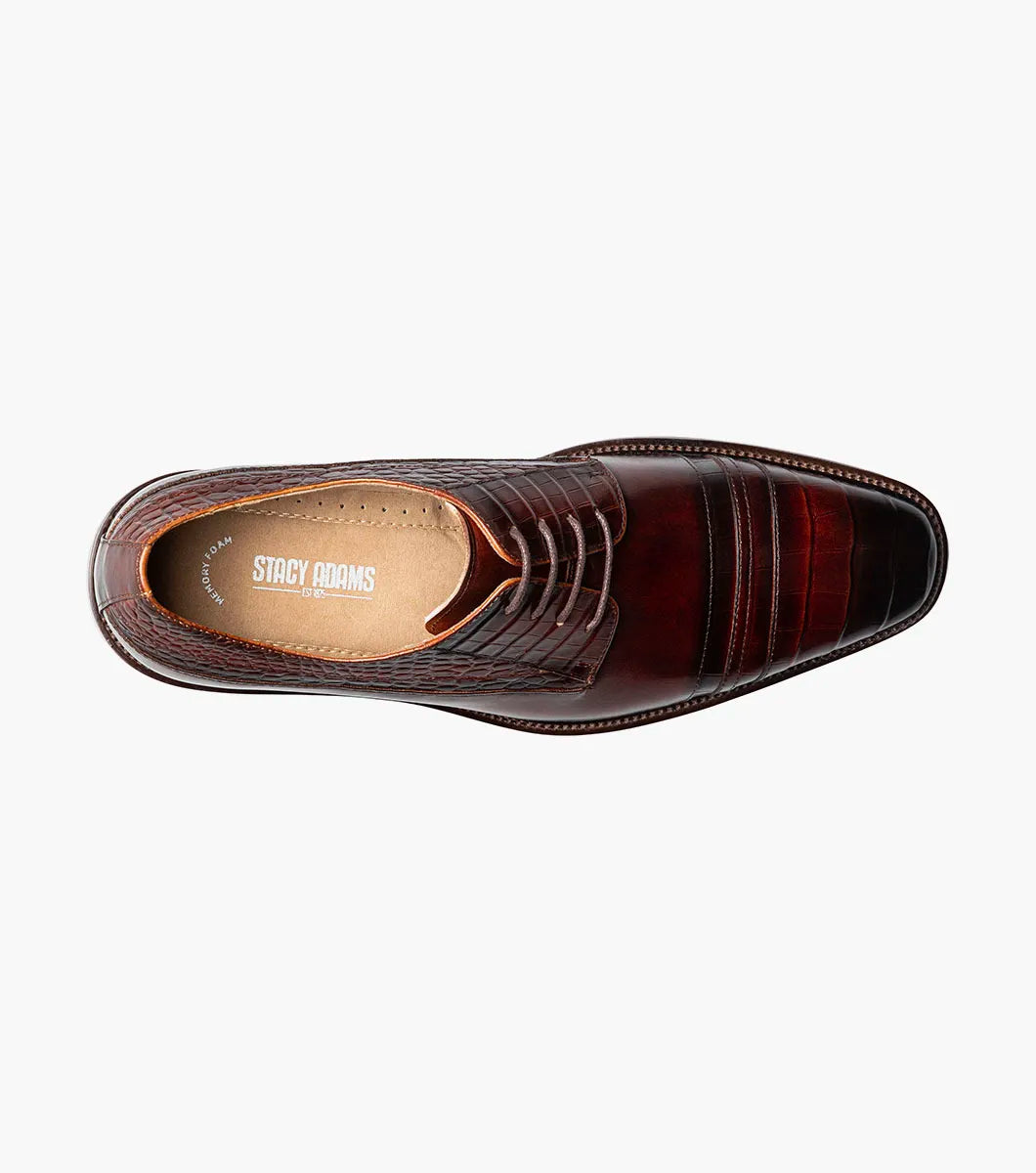 Stacy Adams Martino Cap Toe Oxford Leather Brown 25833-200