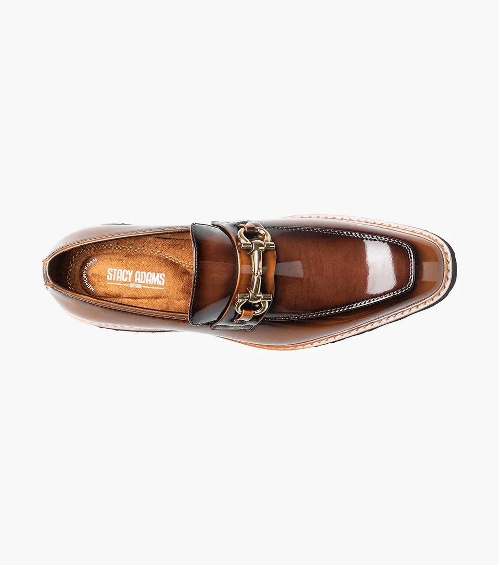 Stacy Adams Carabello Moc Toe Bit Slip On Brown Multi 25804-249