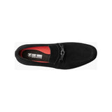 Stacy Adams Ravelle Moc Toe Bit Slip On Shoes Black Suede 25680-008