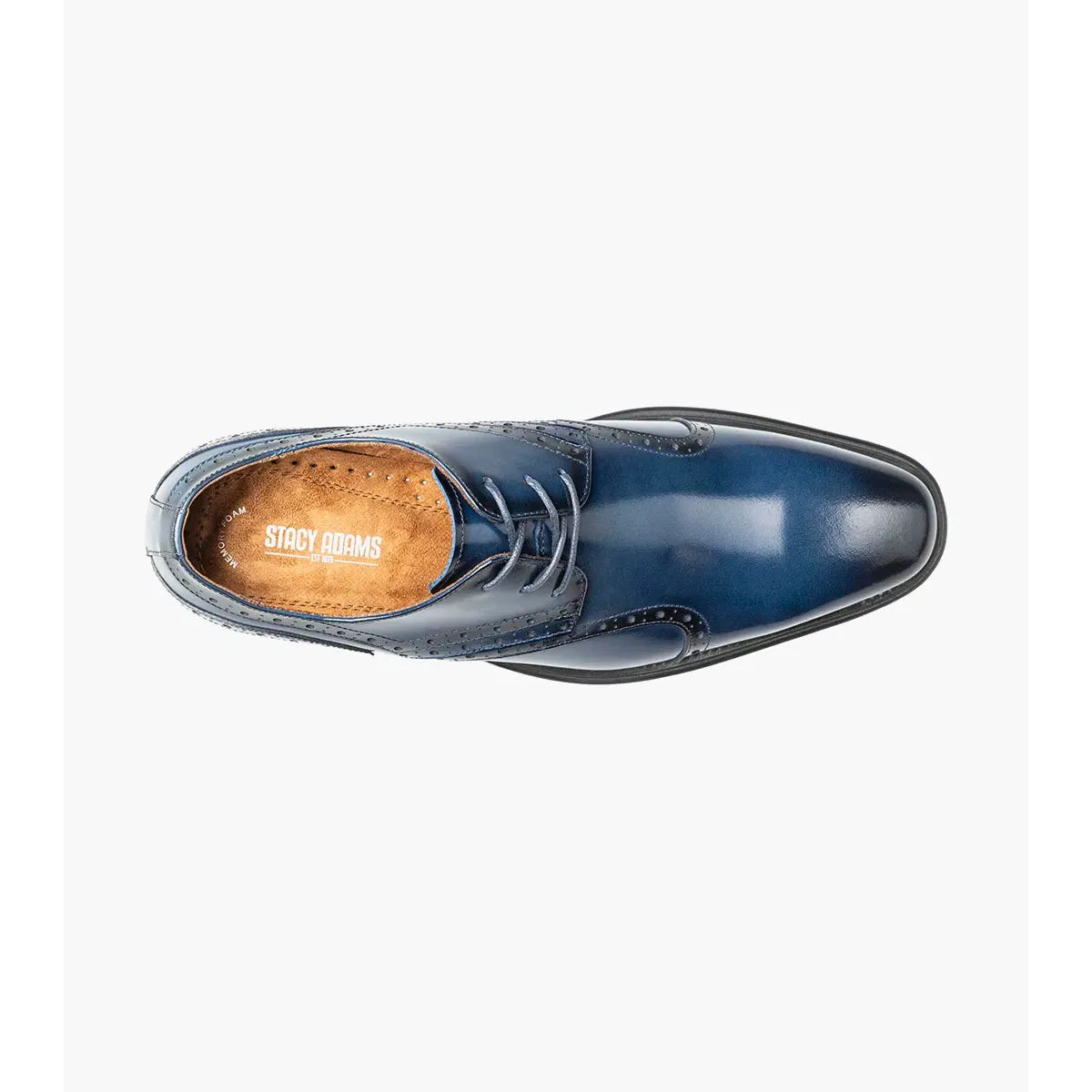 Stacy Adams Alexander Plain Toe Oxford Dress Shoes Cobalt 25791-435