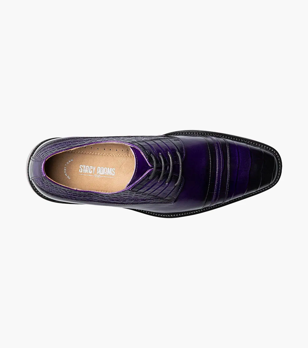 Stacy Adams Martino Cap Toe Oxford Leather Purple 25833-542