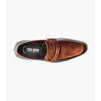 Stacy Adams Spratley Moc Toe Saddle Slip On Dress Shoes Brown 25686-200