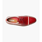 Stacy Adams Fiorentino Cap Toe Oxford Print Leather 25814-640 Red Multi