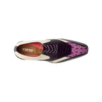 Stacy Adams Tristano Modified Bike Toe Oxford Shoes Purple Multi 25694-540