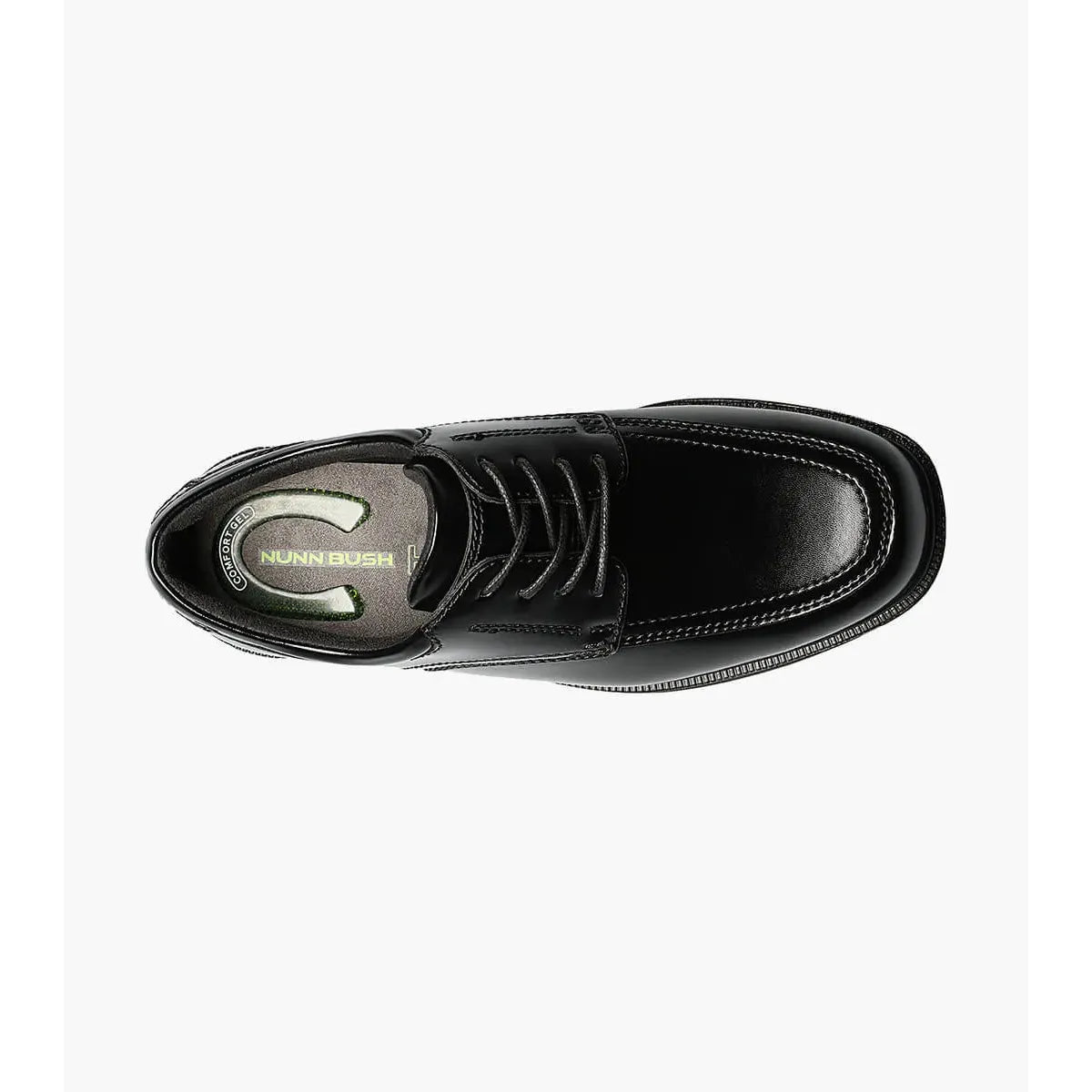 Nunn Bush Bourbon Street Moc Toe Lace Up Shoes Black 84355-001
