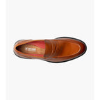 Stacy Adams Hayes Moc Toe Penny Slip On Shoes Leather Tan 25735-240