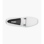 Stacy Adams Sheridan Moc Toe Bit Slip On Shoes White Patent 25761-122