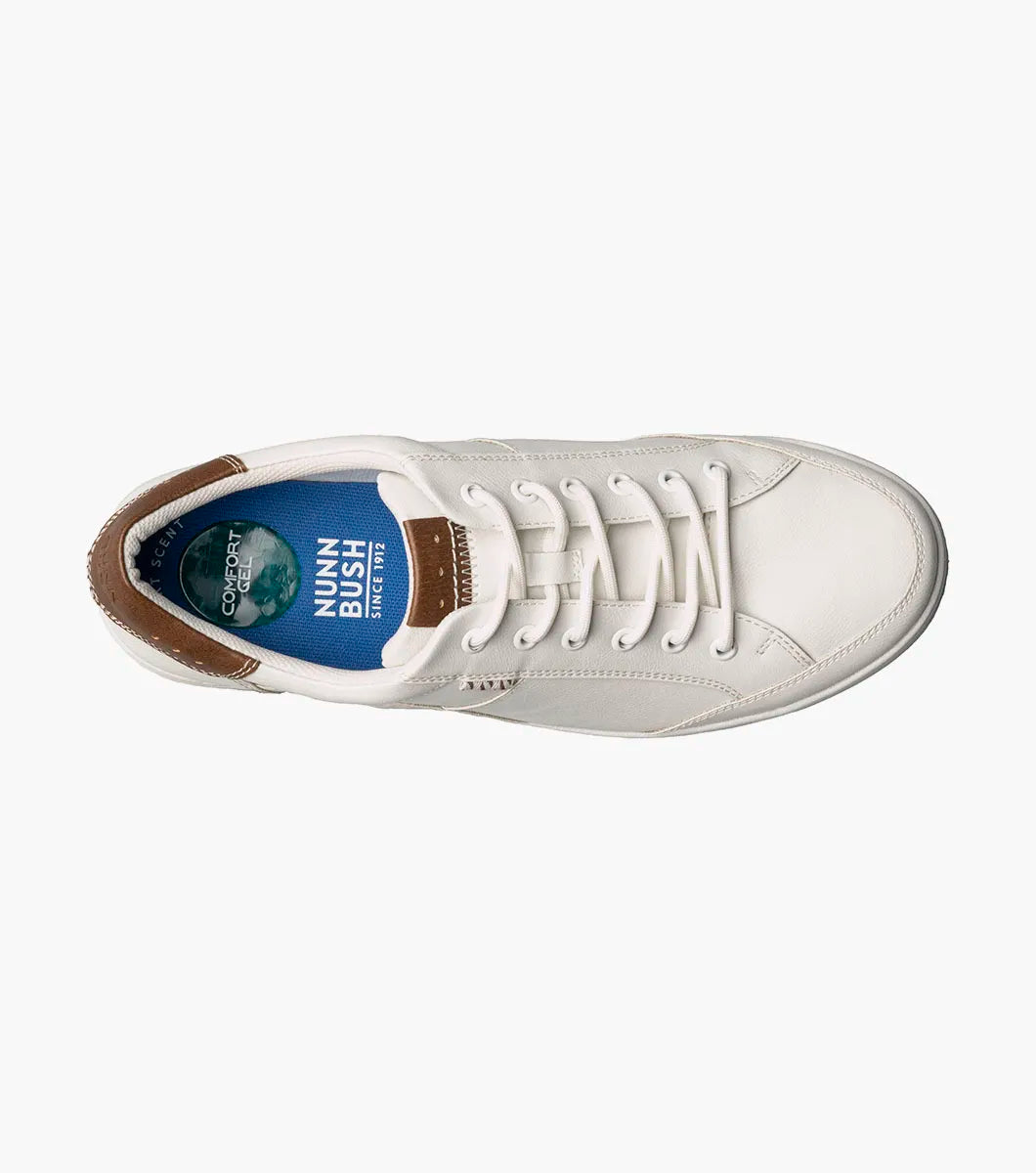 Nunn Bush KORE City Walk Moc Toe Oxford Dressy Sneaker White 84819-100