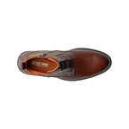 Stacy Adams Thompson Plain Toe Elastic Lace Boot Brown 25730-200